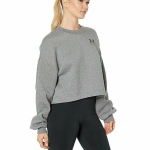 NWT - Under Armour Rival Fleece Cropped Sweater -